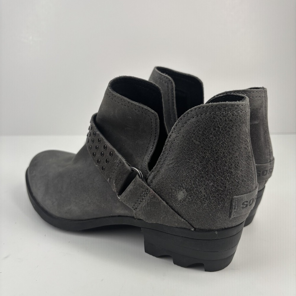 Sorel Lolla II Women's US 7 Quarry Grey Waterproof Leather Studded Ankle Boots - Picture 11 of 16